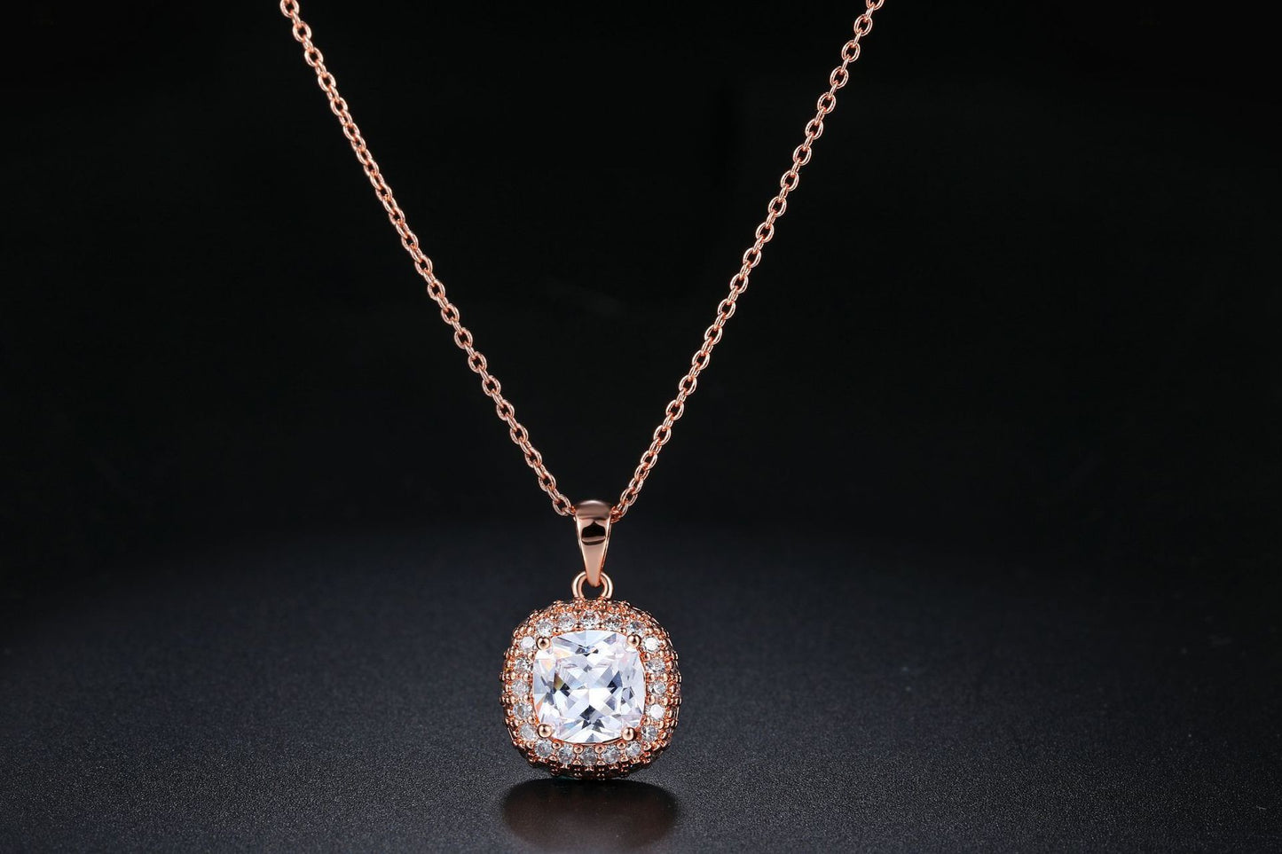 Modern Love, Square Grace – Ladies’ Pendant Necklace
