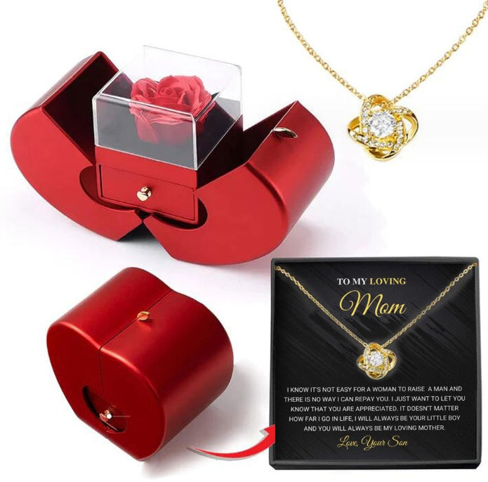 Eternal Apple – Preserved Rose & Jewelry Keepsake Box
