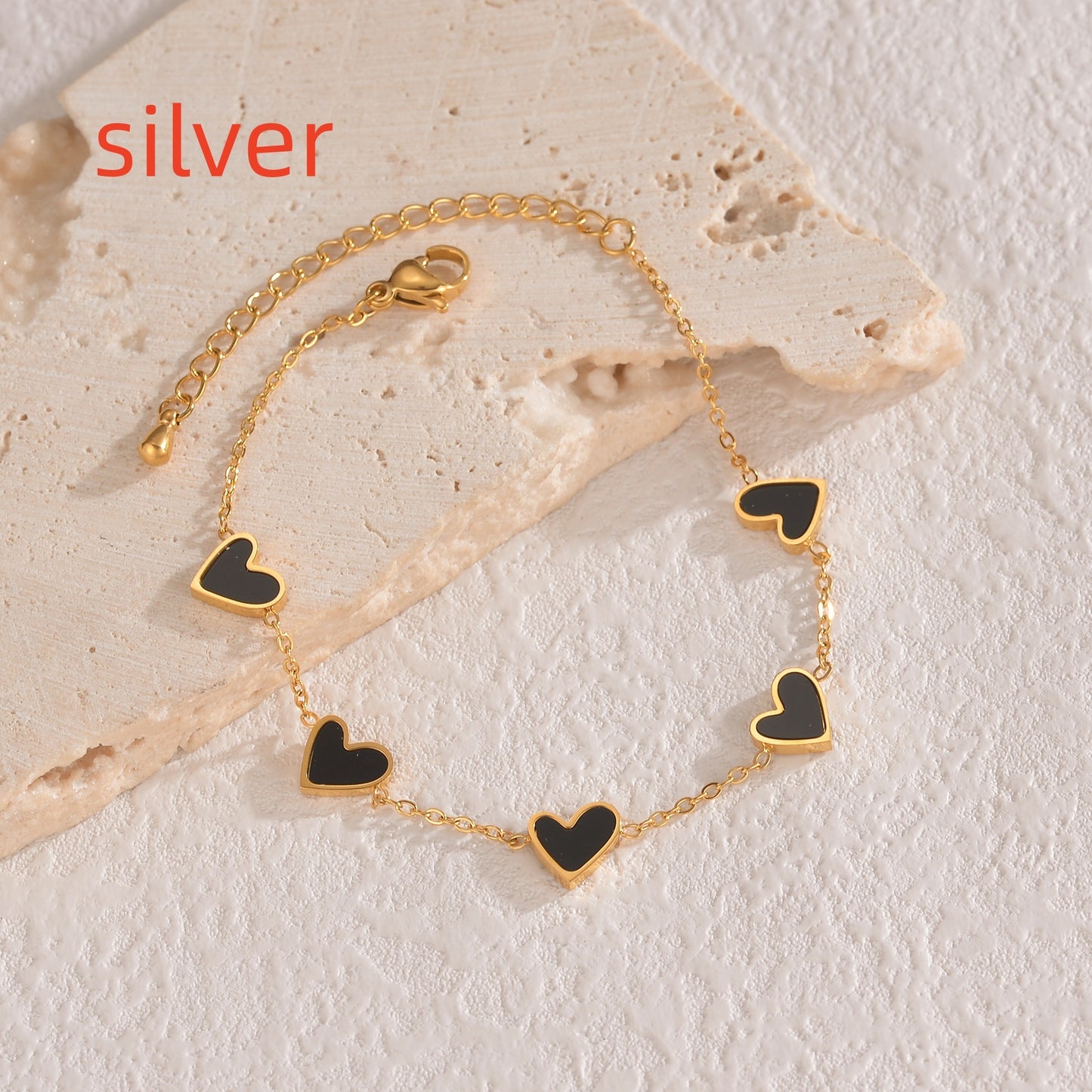 Pure Love Drip – Ins Love Bracelet Stainless Steel Dripping Heart Bracelet Fashion