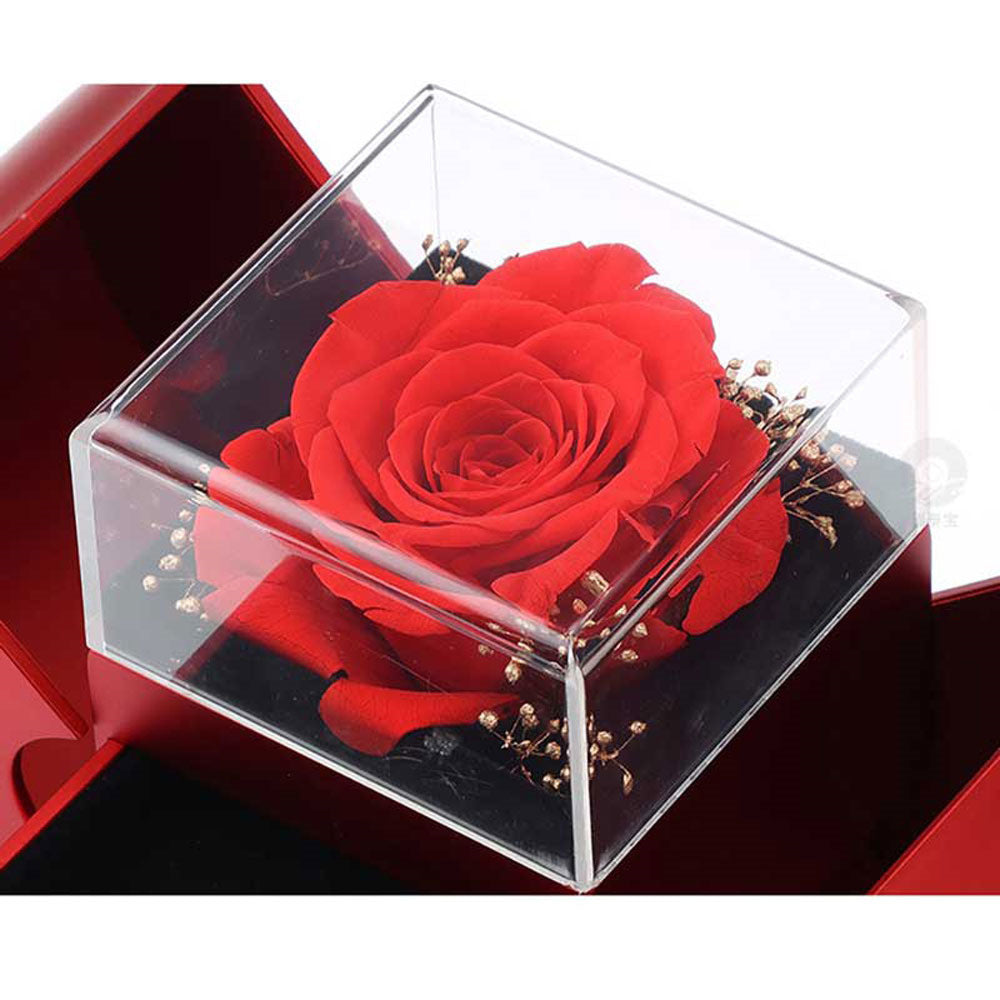 Eternal Apple – Preserved Rose & Jewelry Keepsake Box