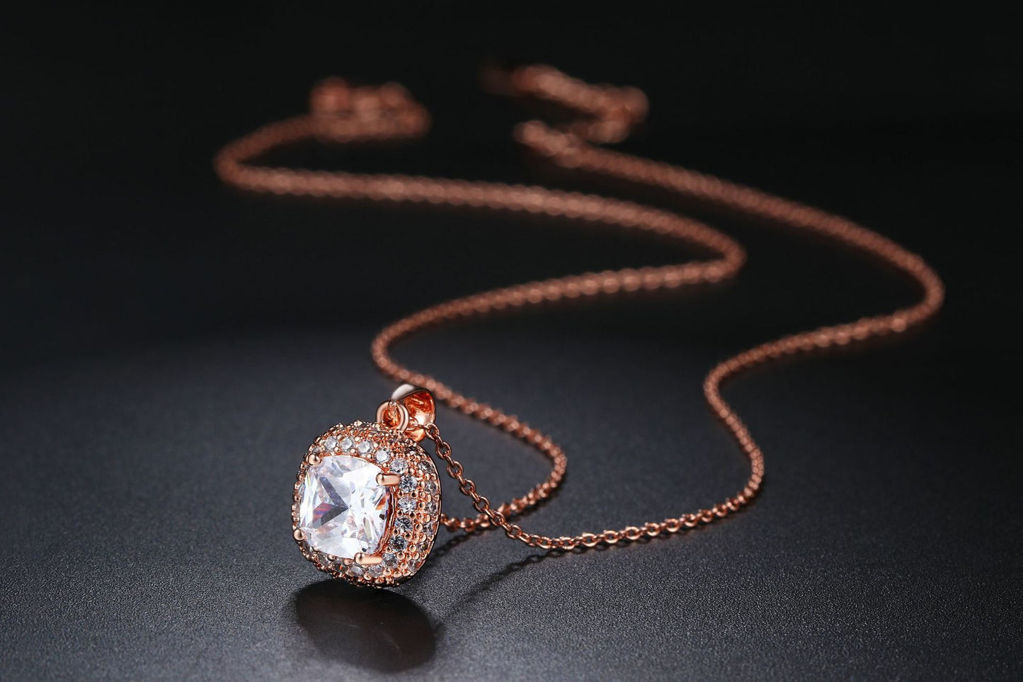 Modern Love, Square Grace – Ladies’ Pendant Necklace