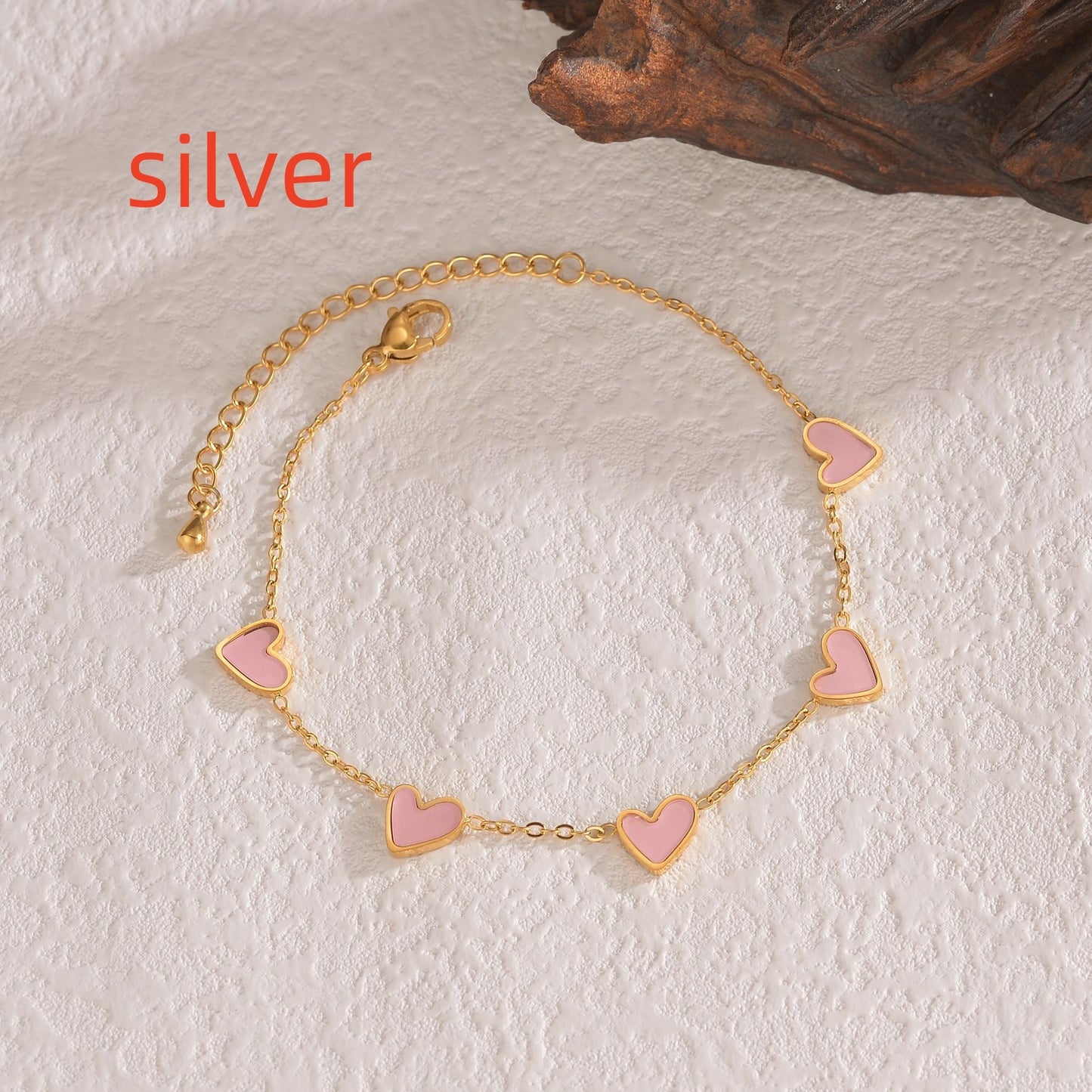 Pure Love Drip – Ins Love Bracelet Stainless Steel Dripping Heart Bracelet Fashion
