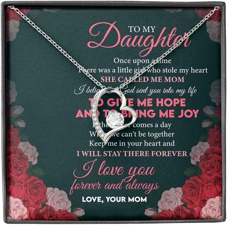 Ever Yours – Mother & Daughter Clavicle Heart Necklace