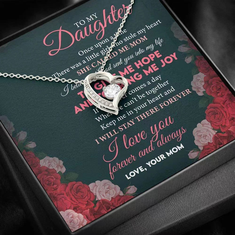 Ever Yours – Mother & Daughter Clavicle Heart Necklace