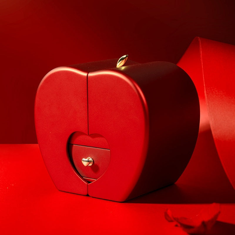 Eternal Apple – Preserved Rose & Jewelry Keepsake Box