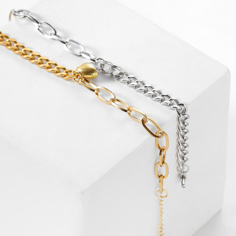 Bond of Attraction - Love Magnet Attracts Stainless Steel Lovers Bracelet