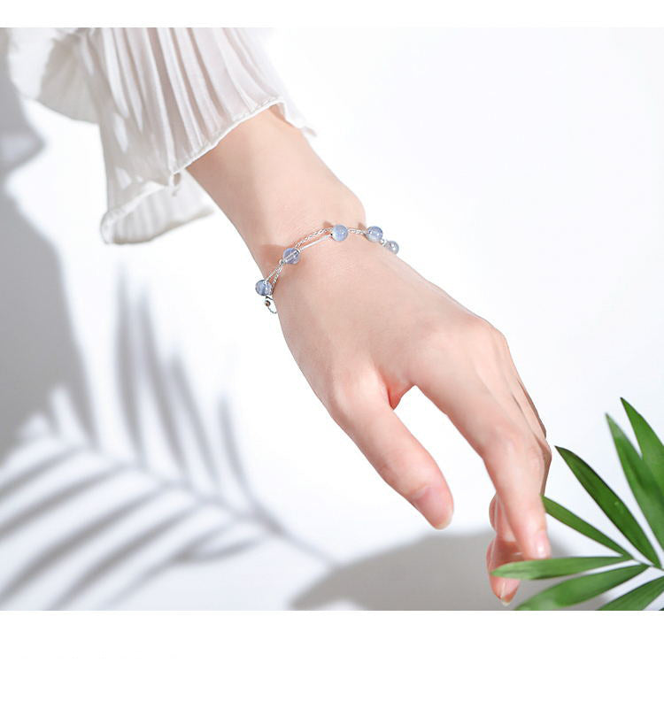 Twin Moonlight – Double Moonstone Bracelet for Emotional Balance