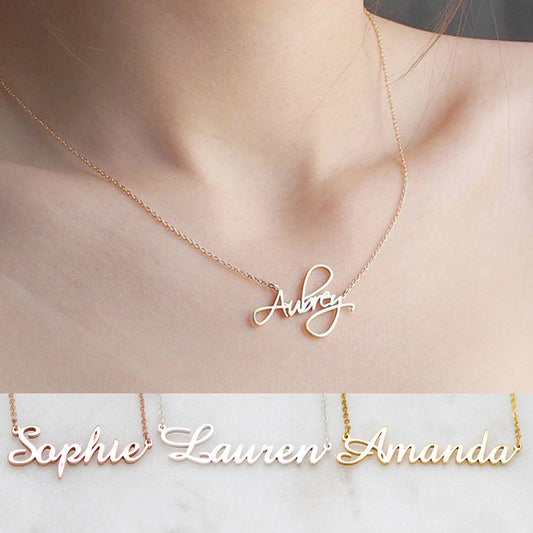 Your Name, Your Story – Necklace Alloy Pendant Font Fascinating Pendant Personalized Necklace