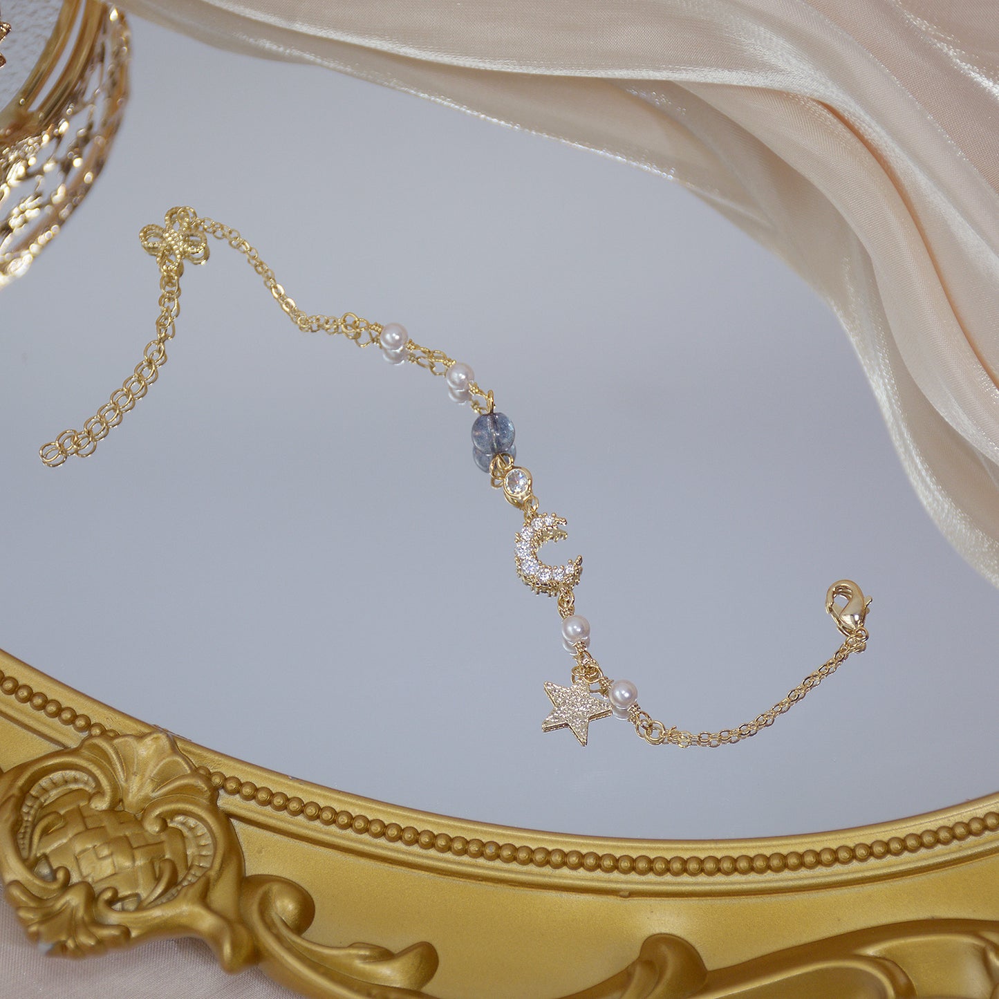Moonlit Grace – Pearl Chain Cute Temperament Female Bracelet Gift Bracelet Bracelet