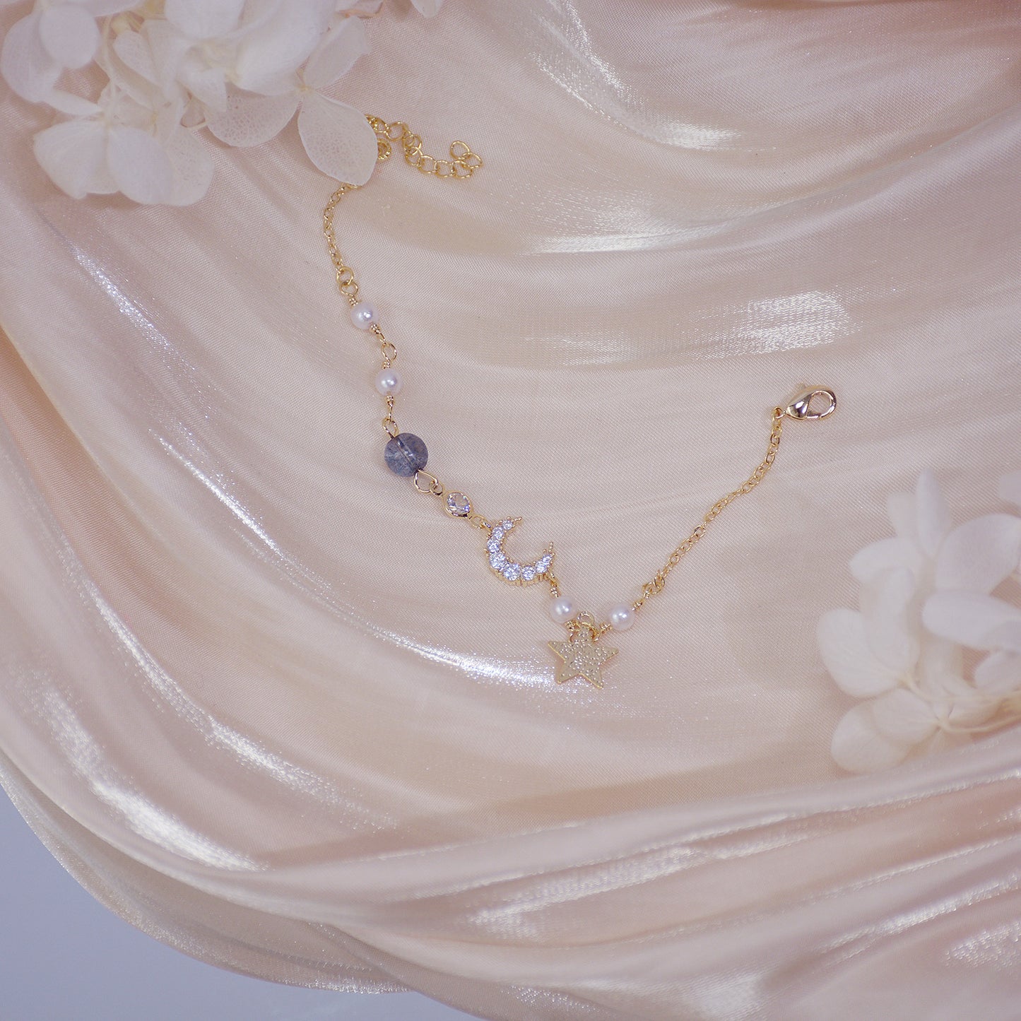 Moonlit Grace – Pearl Chain Cute Temperament Female Bracelet Gift Bracelet Bracelet