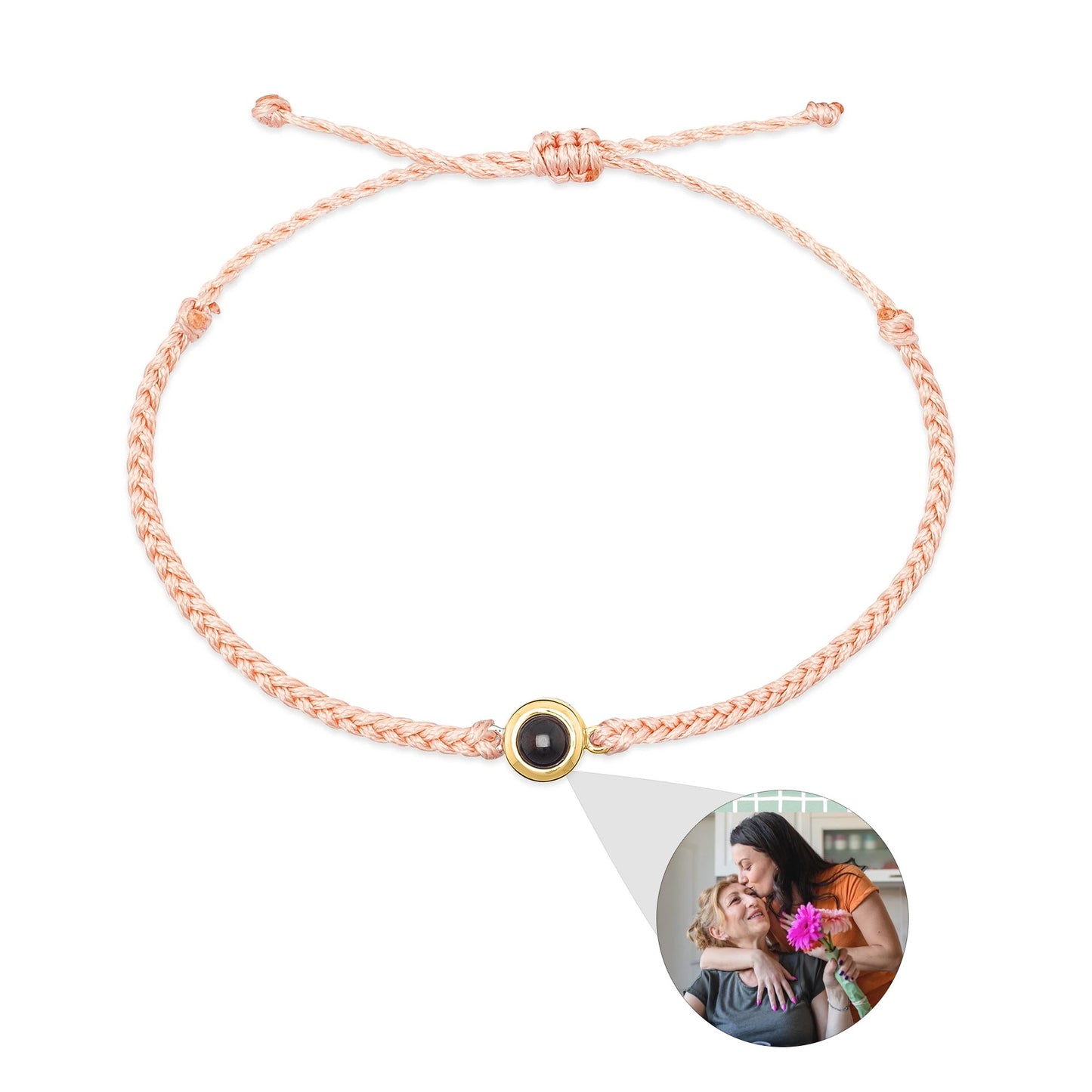 Our Story, In Light – Custom Photo Projection Bracelet