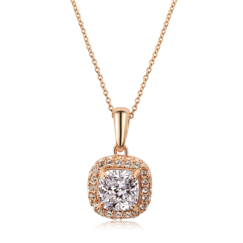 Modern Love, Square Grace – Ladies’ Pendant Necklace