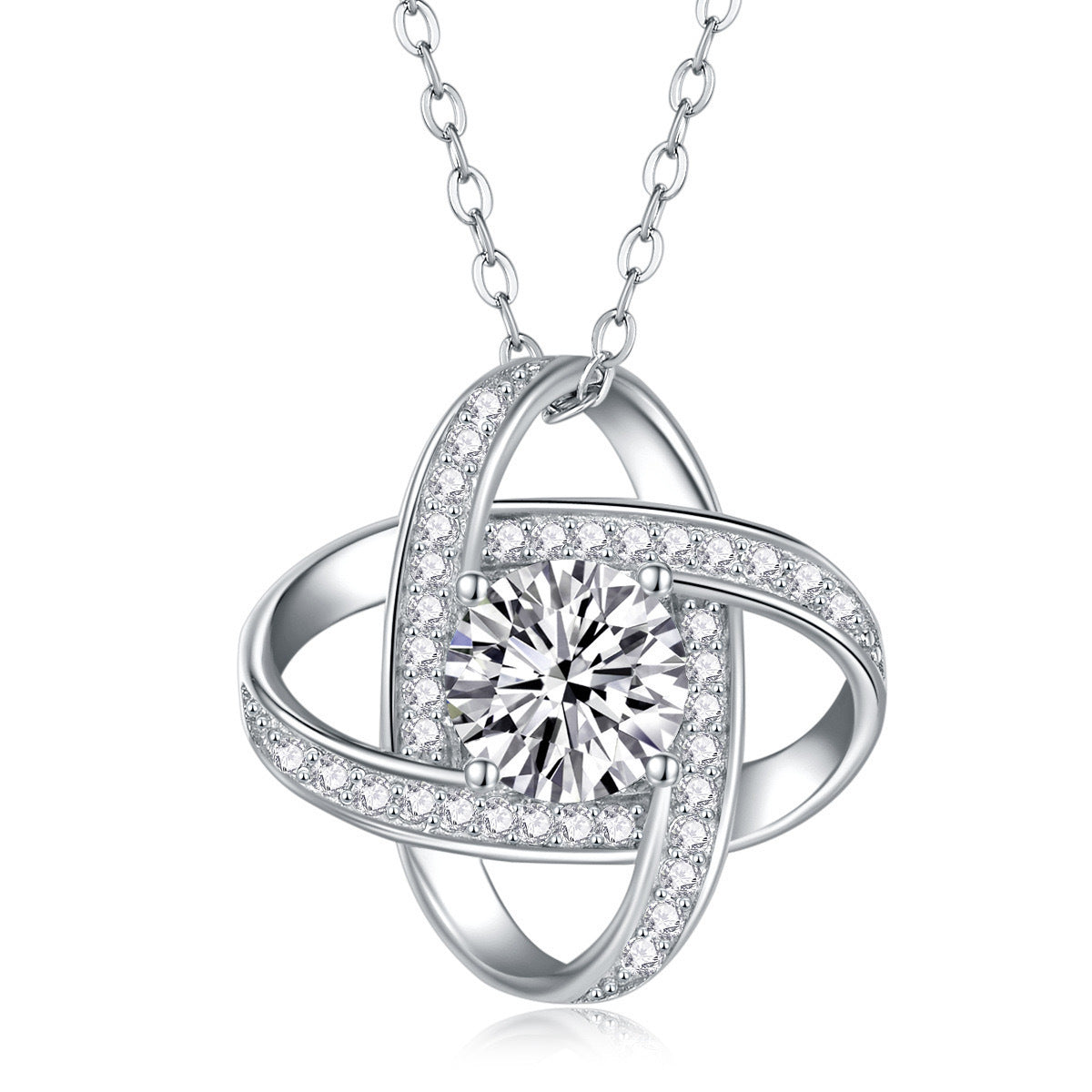 Star of My Life – Full Diamond Heart Pendant on 925 sterling silver Chain
