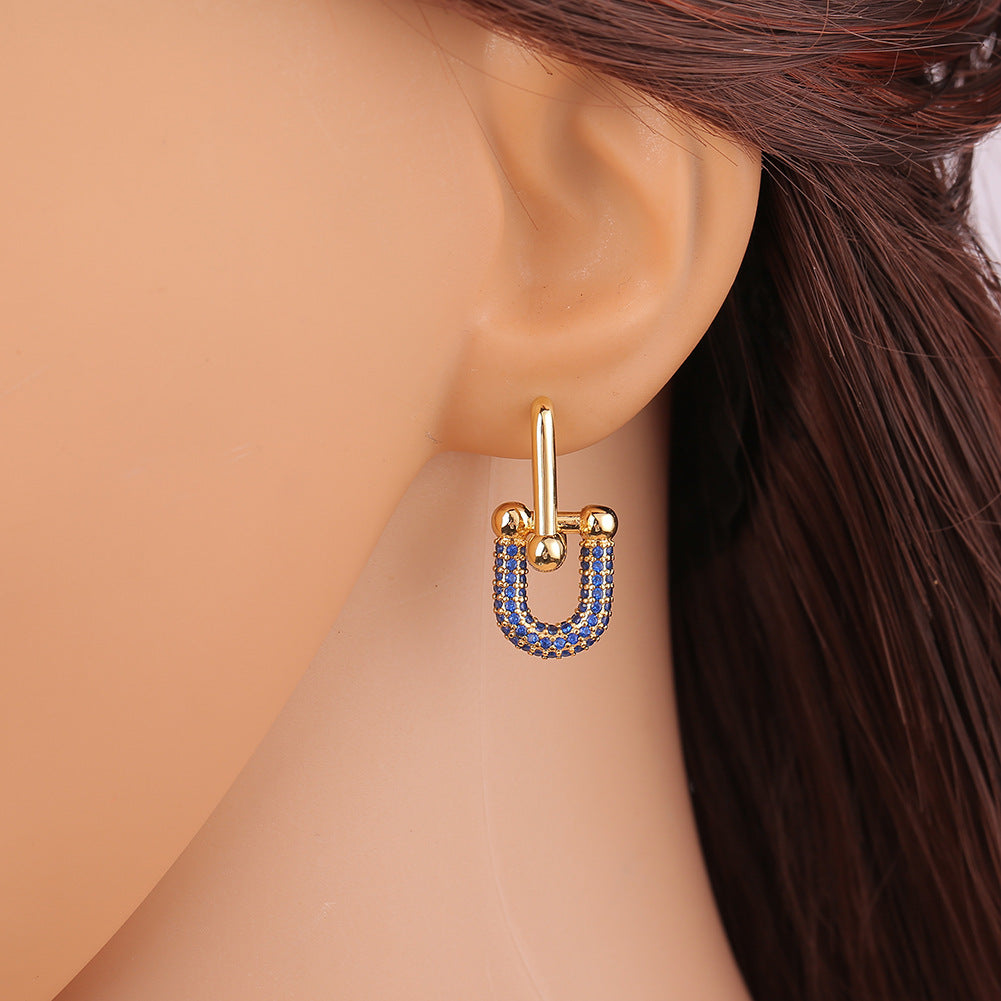 New Geometric European And American Ins Cold Style Ear Rings Women