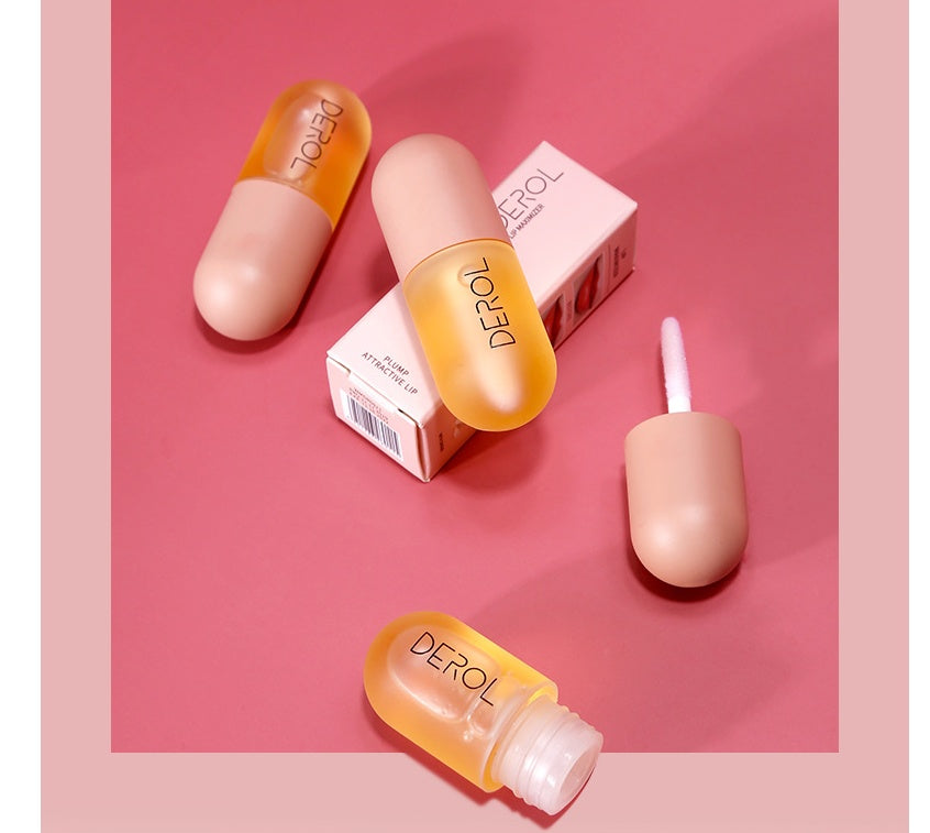 Lip Plumper, Day Night Instant Volume / Oil Clear Lasting Nourishing Repairing Reduce Lip Fine Line Care Lip Beauty Cosmetic