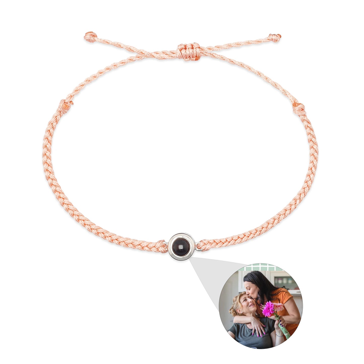 Our Story, In Light – Custom Photo Projection Bracelet