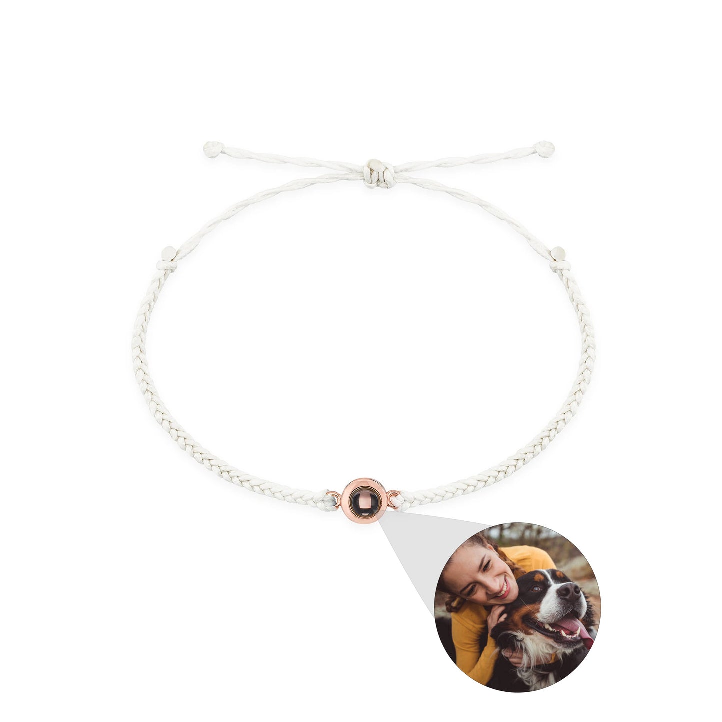 Our Story, In Light – Custom Photo Projection Bracelet