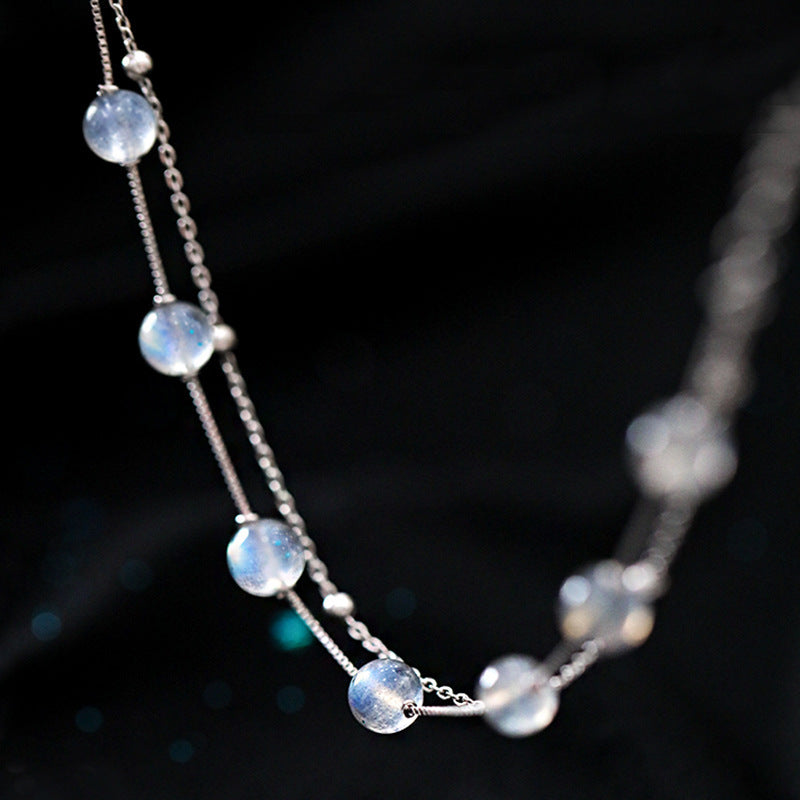 Twin Moonlight – Double Moonstone Bracelet for Emotional Balance