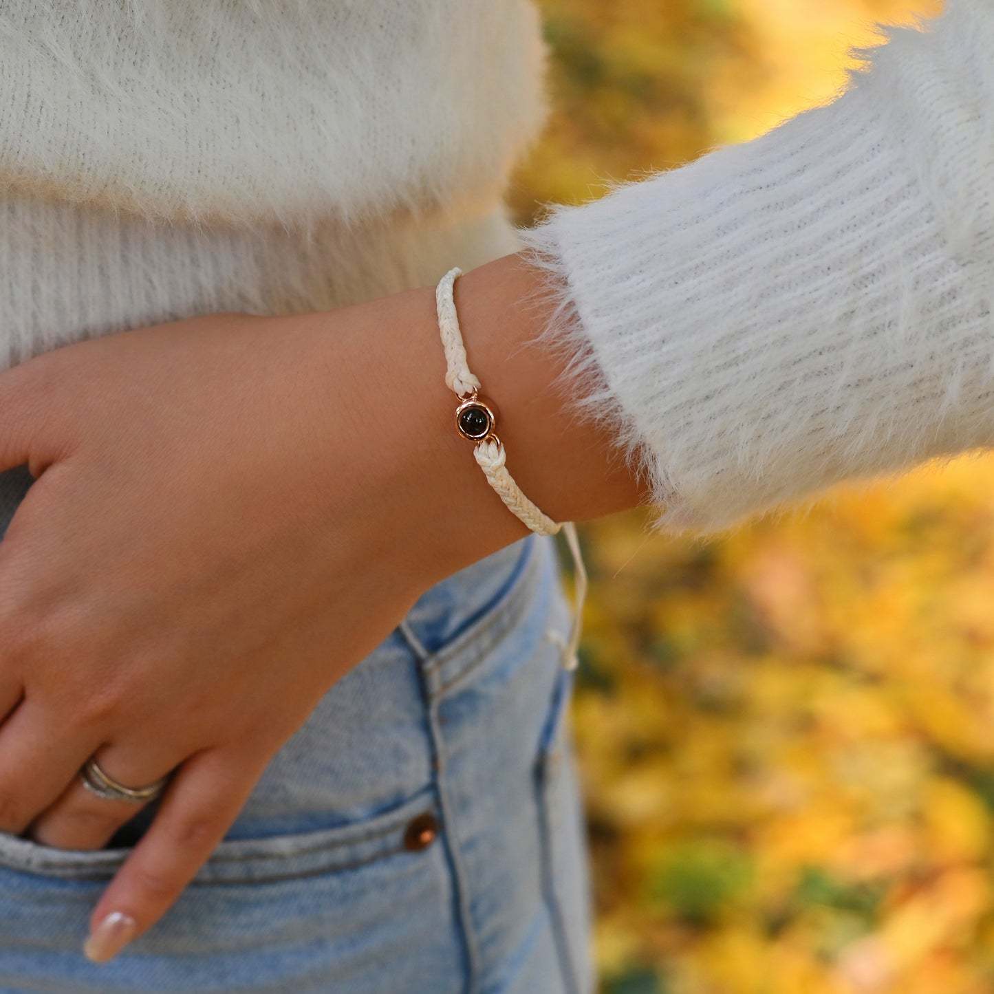 Our Story, In Light – Custom Photo Projection Bracelet