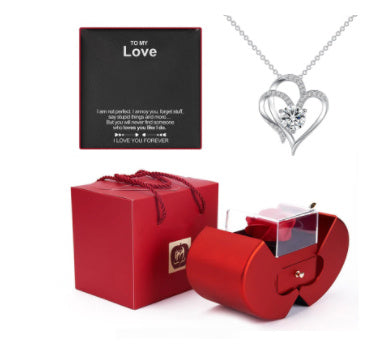 Eternal Apple – Preserved Rose & Jewelry Keepsake Box