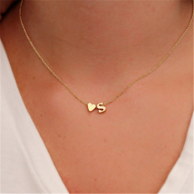 Forever Yours – Personalised Peach Clavicle Chain Necklace