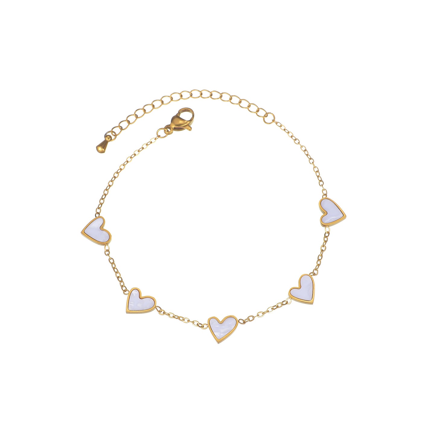 Pure Love Drip – Ins Love Bracelet  Stainless Steel Dripping Heart Bracelet Fashion