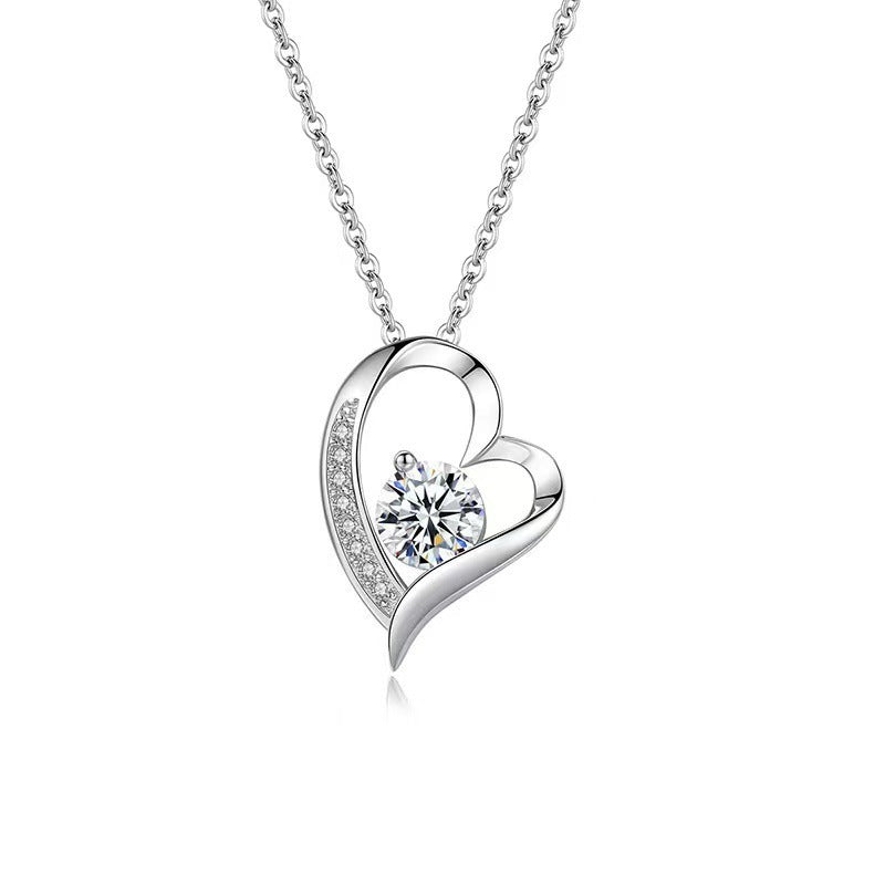 Ever Yours – Mother & Daughter Clavicle Heart Necklace