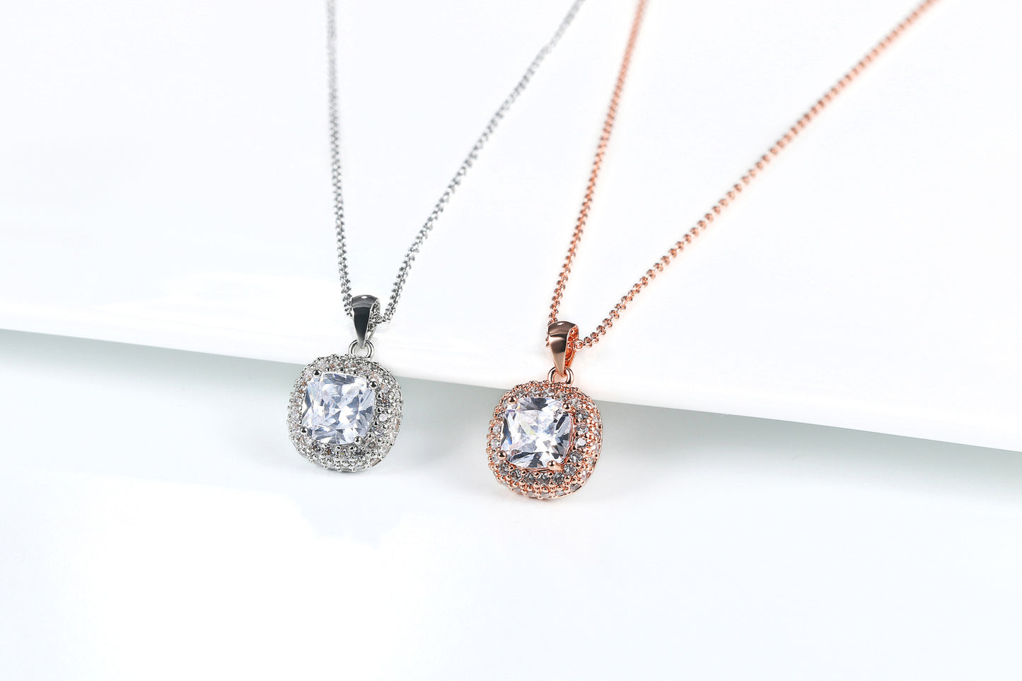 Modern Love, Square Grace – Ladies’ Pendant Necklace