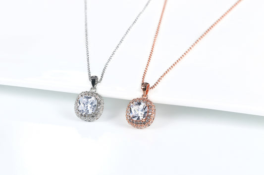 Modern Love, Square Grace – Ladies’ Pendant Necklace
