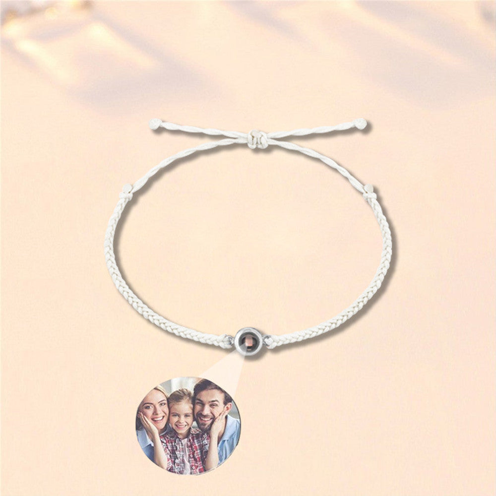 Our Story, In Light – Custom Photo Projection Bracelet