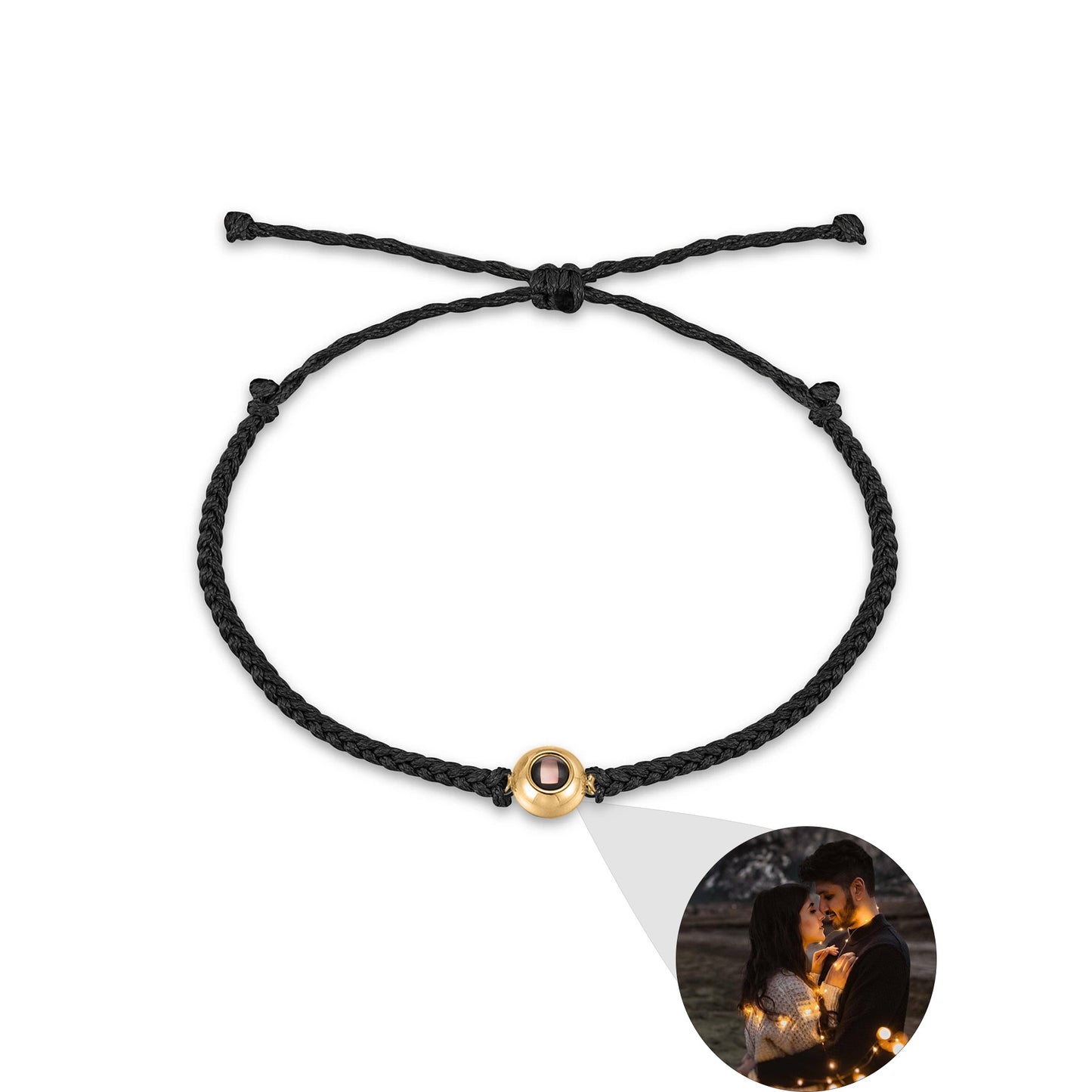 Our Story, In Light – Custom Photo Projection Bracelet