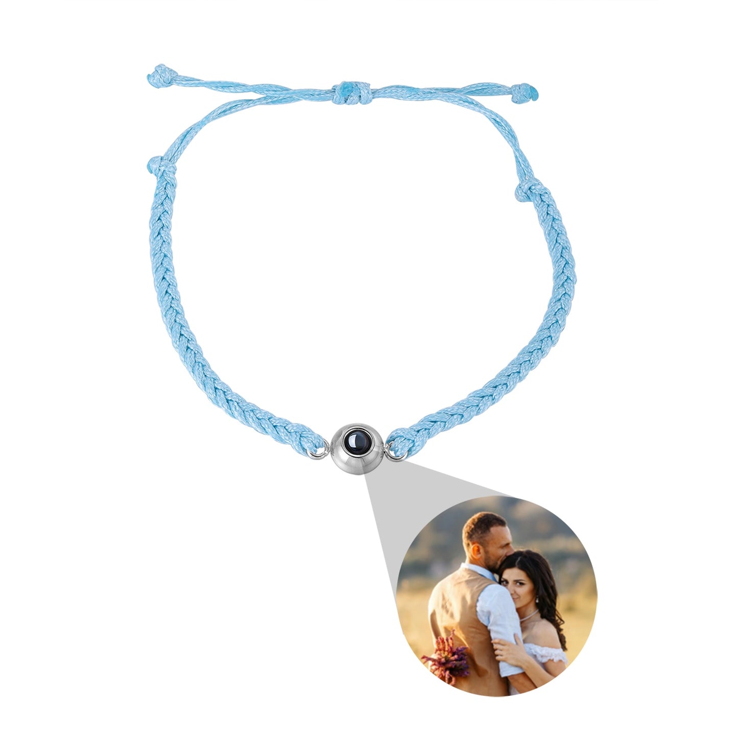 Our Story, In Light – Custom Photo Projection Bracelet