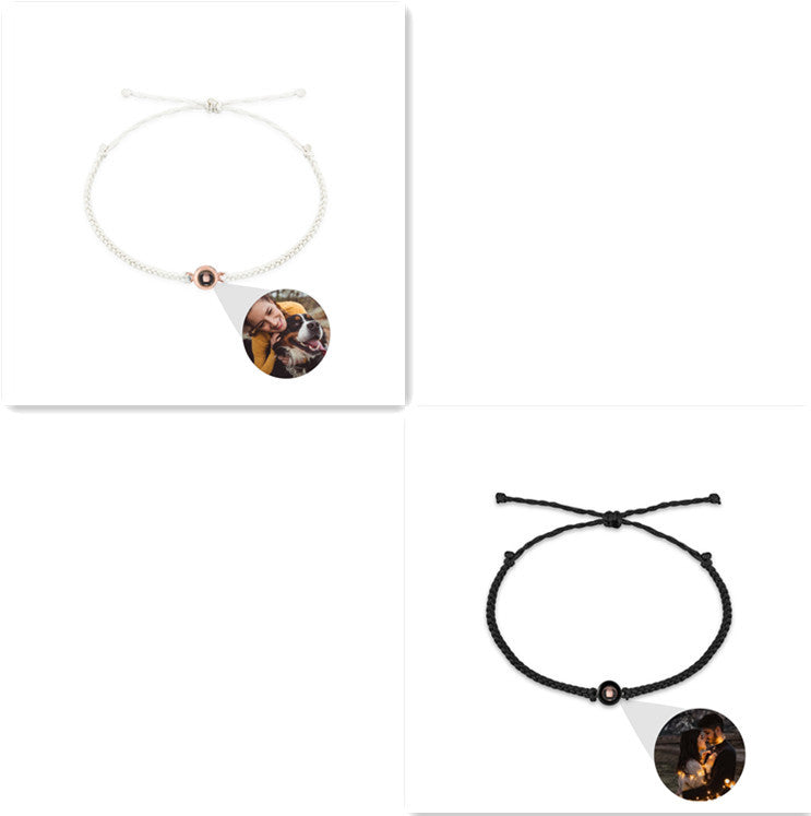 Our Story, In Light – Custom Photo Projection Bracelet