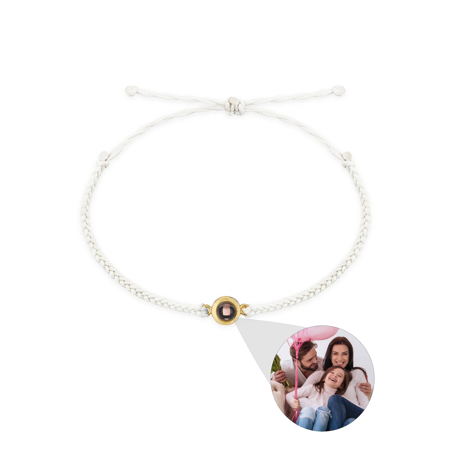 Our Story, In Light – Custom Photo Projection Bracelet