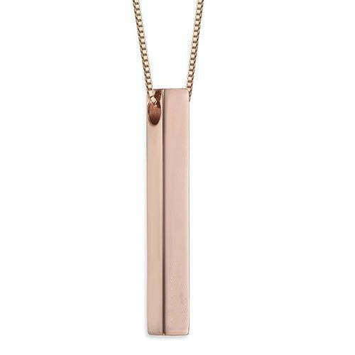 Your Name, Your Story – Personalized 925 Silver Bar Pendant