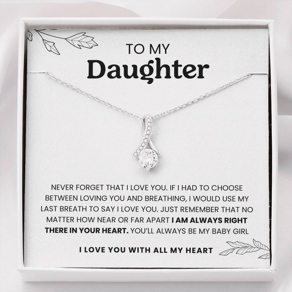 Spark of Clarity – Dazzling Zircon Pendant for Daughter