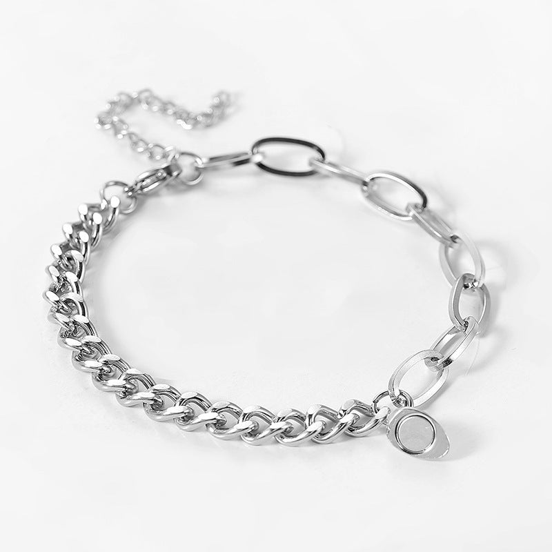 Bond of Attraction - Love Magnet Attracts Stainless Steel Lovers Bracelet