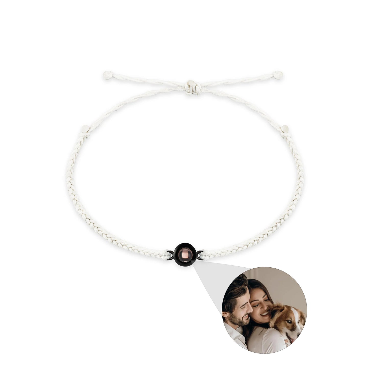 Our Story, In Light – Custom Photo Projection Bracelet