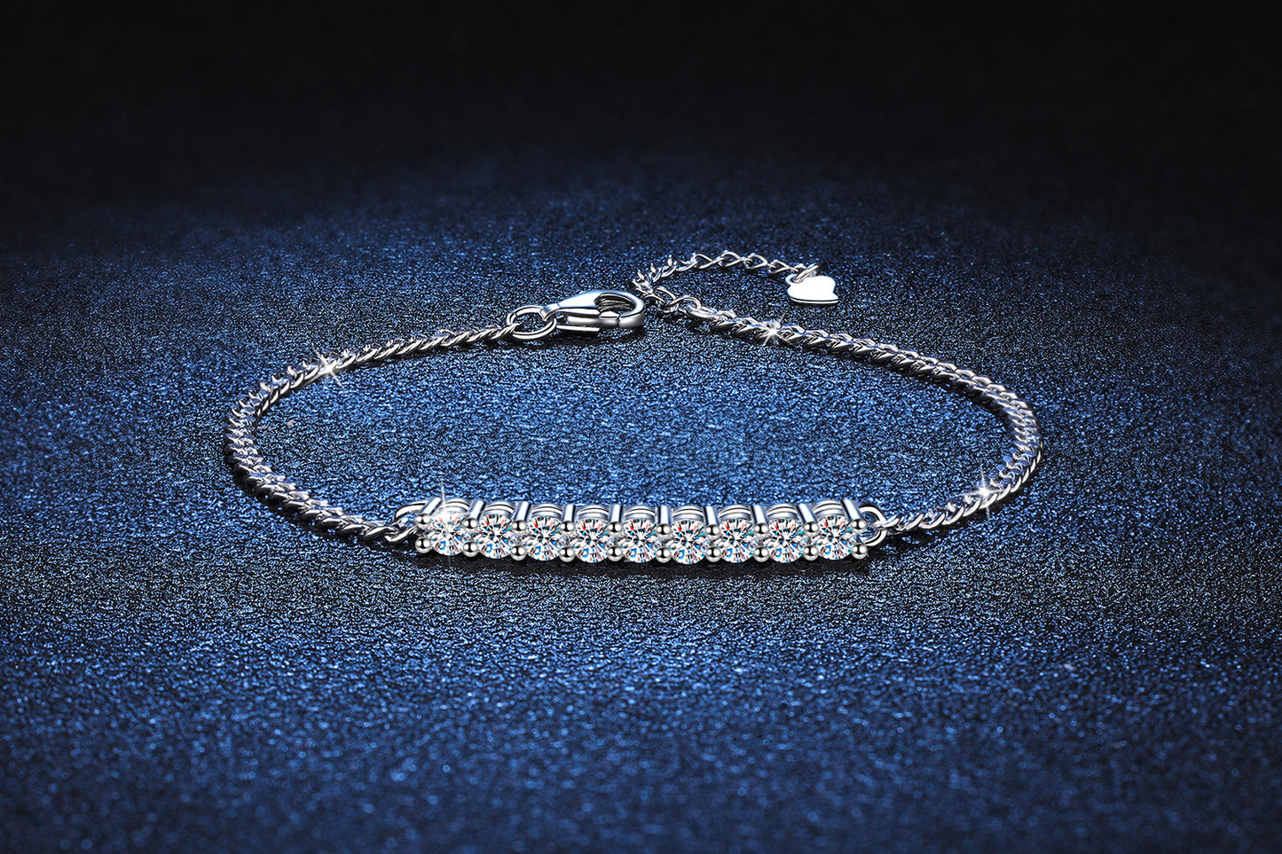 Soul Link – S925 Sterling Silver Cuban Moissanite Bracelet – Dazzling Luxury for Every Occasion