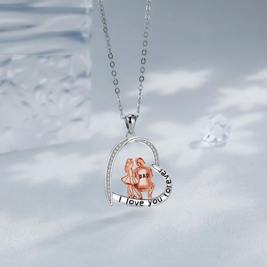 Bond of Hearts – Love Necklace Father And Daughter Clavicle Chain
