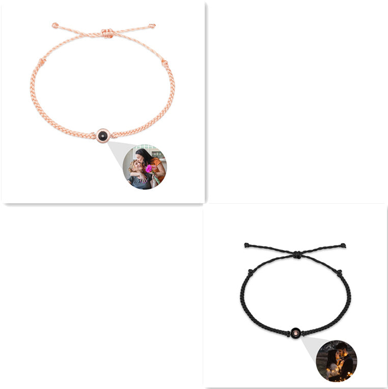 Our Story, In Light – Custom Photo Projection Bracelet