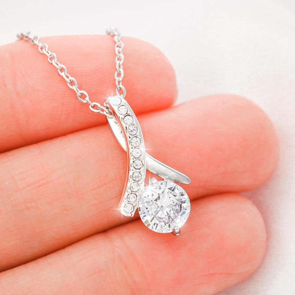 Spark of Clarity – Dazzling Zircon Pendant for Daughter