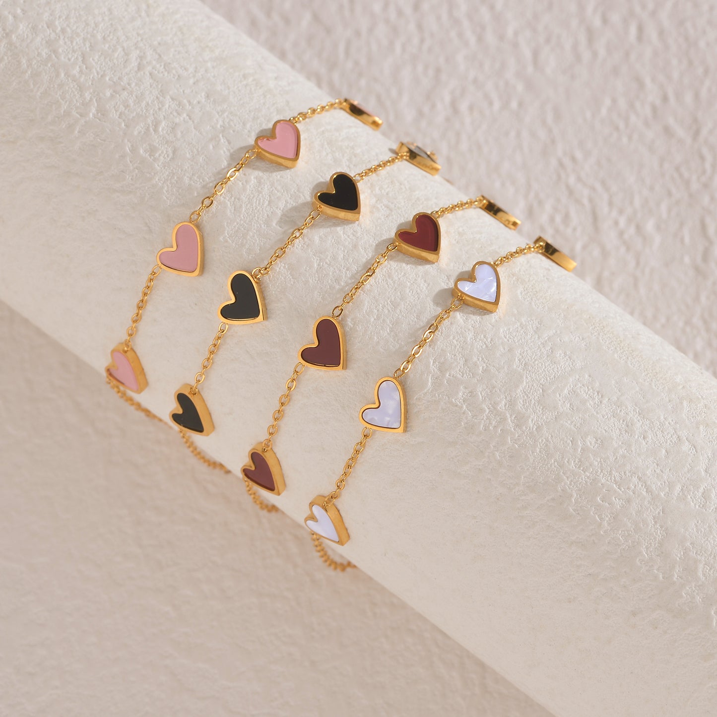 Pure Love Drip – Ins Love Bracelet  Stainless Steel Dripping Heart Bracelet Fashion