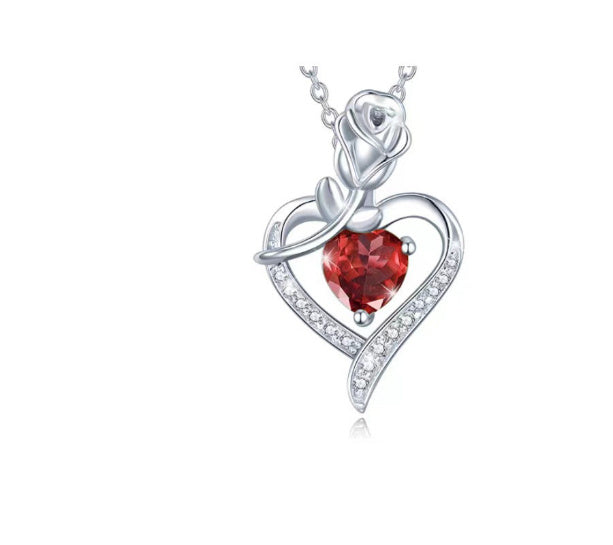 Secret 16 Roses – Double Door Jewelry Box Valentine's Day Bow Gift Box Necklace Locket